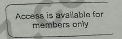 Mark the letter A, B, C or D on your answer sheet to indicate the correct answer to each of the following questions.  Question 23. What does the notice say?  A. Non-members must pay a fee to enter.  B. Anyone can be a member.  C. This area is open to public.  D. If you are a member, you can enter.  	 (ảnh 1)