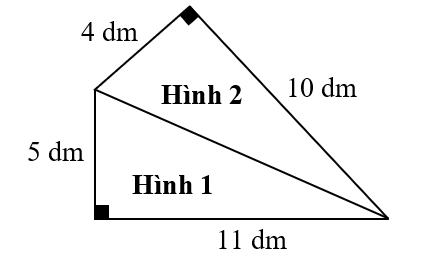 Em hãy chọn đáp án đúng nhấtDiện tích của hình vẽ trên là: (ảnh 2)