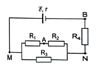 Cho mạch điện có sơ đồ như hình dưới. Trong đó: \({\rm{E}} = 1,2\;V,r = 0,5\Omega (ảnh 1)