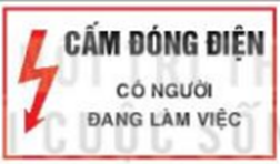 Câu 8. Biển báo nào sau đây cho biết khu vực điện cao áp? (ảnh 2)