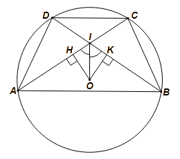 Chứng minh rằng: OH = Ok và AC = BD (ảnh 1)