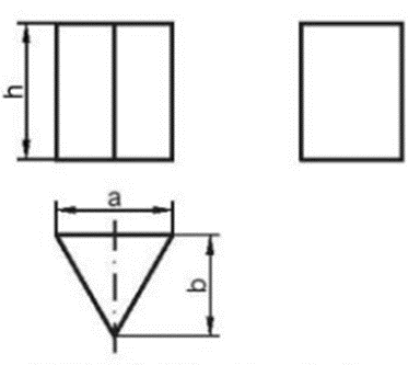 Câu 2 (2 điểm) Vẽ hình chiếu vuông góc và ghi kích thước cho vật thể sau: (ảnh 2)