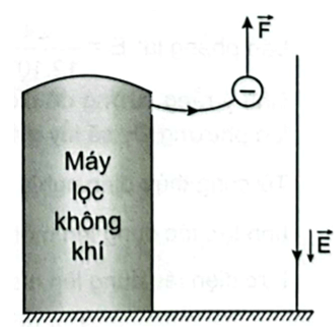 Hãy xác định lực điện của Trái Đất tác dụng lên ion âm nói trên (Đơn vị: 10-19N). (ảnh 1)