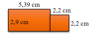 Diện tích hình vẽ bên là:   (ảnh 1)