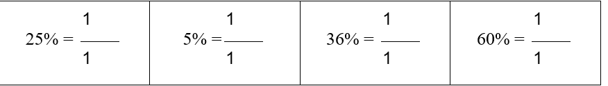 b) Biểu diễn tỉ số phần trăm dưới dạng phân số: (ảnh 1)