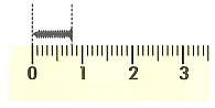 Điền số thập phân thích hợp vào chỗ chấm: Chiều dài của chiếc ốc vít là 11 cm. 	  (ảnh 1)