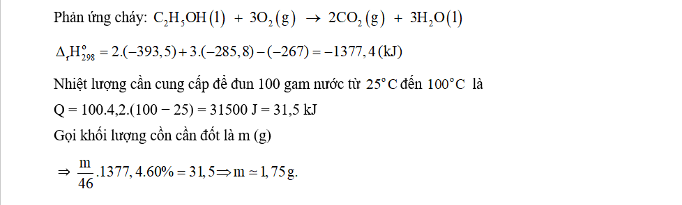 Enthalpy tạo thành của một chất là nhiệt kèm theo phản ứng tạo thành 1 mol chất đó từ các đơn  (ảnh 2)