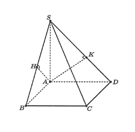 Cho hình chóp \(S.ABCD\) có đáy \(ABCD\) là hình chữ nhật với \(AB = a\sqrt 2 \), \(AC = a\sqrt 3 \). (ảnh 1)