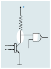 Sơ đồ dưới là ứng dụng ……..để điều khiển cổng logic:                                                                       A. Tế bào quang dẫn B. Photo diode C. Photo transistor  D. Tế bào quang điện (ảnh 1)