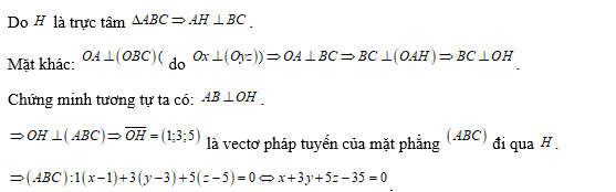 Phương trình mặt phẳng   là (ảnh 2)