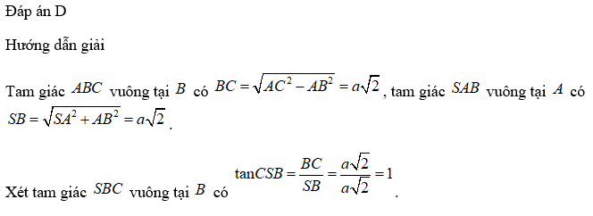 Giá trị tanSCB bằng bao nhiêu? 	 (ảnh 1)