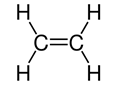 Em hãy viết công thức cấu tạo của ethylene  (ảnh 1)