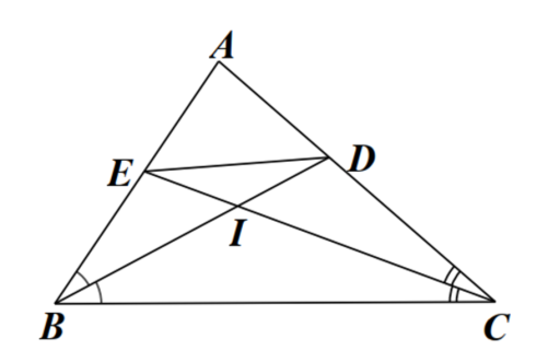 Cho tam giác \(ABC\) có \(AB = 4{\rm{ cm,}}\) \(AC = 5{\rm{ cm,}}\) \(BC = 6{\rm{ cm}}\). (ảnh 1)