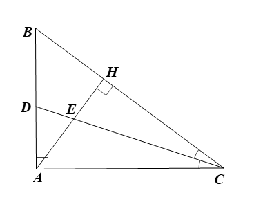 Cho tam giác ABC vuông tại A  có AB = 6cm và AC = 8cm.  Kẻ đường cao   (ảnh 1)