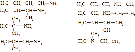 Có bao nhiêu đồng phân cấu tạo có cùng công thức phân tử C4H11N (ảnh 1)