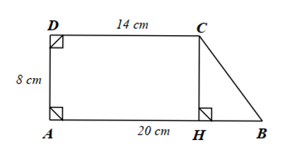 Cho hình vẽ bên. Chu vi của tứ giác \(ABCD\) là (ảnh 2)