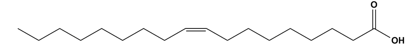 Công thức cấu tạo của acid béo dưới đây có tên là  	 (ảnh 1)