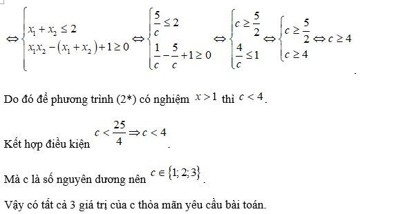 Có bao nhiêu giá trị nguyên dương của   để tồn tại các số thực   thỏa mãn  ? 	 (ảnh 3)