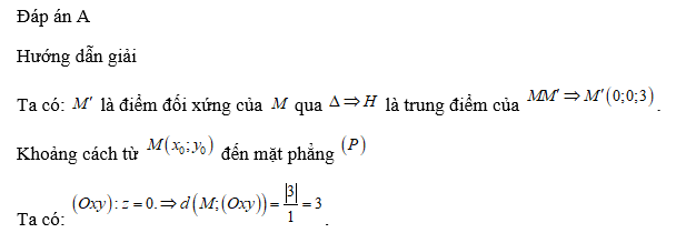 Khoảng cách từ   đến mặt phẳng  .  (ảnh 1)