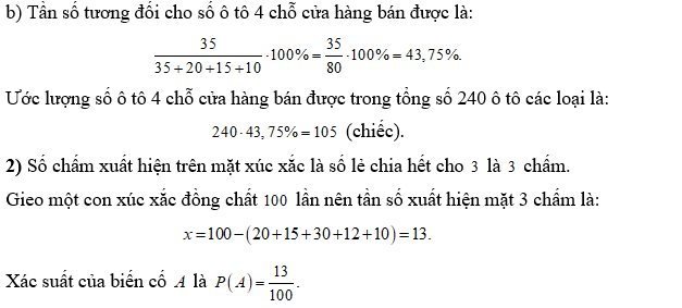 a) Lập bảng tần số cho dữ liệu được biểu diễn trên biểu đồ. (ảnh 4)