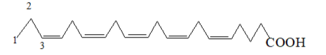 Công thức phân tử của acid béo EPA là (ảnh 1)