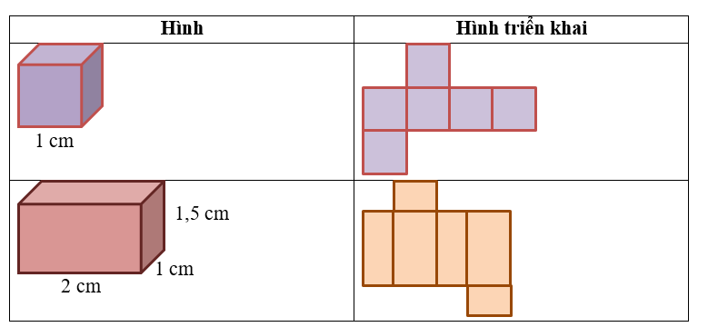 Em hãy vẽ hình khai triển của hình sau: (ảnh 2)