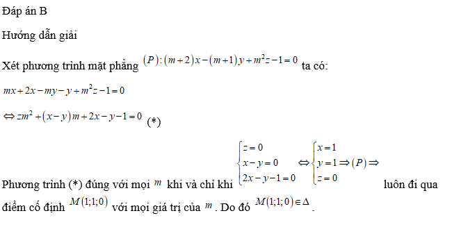 Tìm điểm cố định mà   luôn đi qua (ảnh 1)