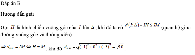 Giá trị lớn nhất của   bằng (ảnh 1)