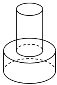 Tính thể tích khối trụ (H1) (ảnh 1)