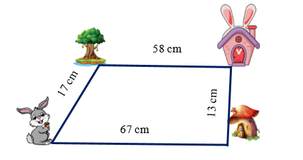Quãng đường thỏ về nhà đi qua gốc cây cổ thụ là: (ảnh 1)