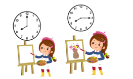Bạn Lan bắt đầu vẽ tranh lúc .... giờ (ảnh 1)