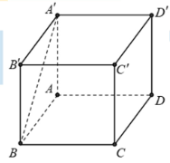 Cho hình lập phương ABCD.A'B'C'D'. Góc giữa hai đường thẳng BA' và CD bằng  	 (ảnh 1)
