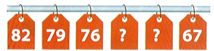 Hai số còn thiếu là:   	 (ảnh 1)