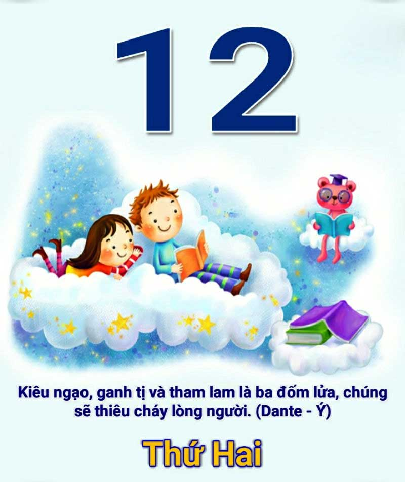 Nhìn vào tờ lịch, hôm nay là ngày:  	 (ảnh 1)