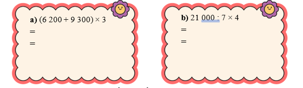 Tính giá trị biểu thức. (ảnh 1)