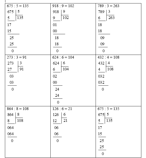675 : 5  = …. (ảnh 1)