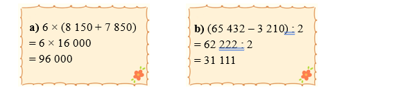 Tính giá trị biểu thức. 6 × (8 150 + 7 850) (ảnh 2)