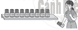 Chị Mai muốn mua 800 ống hút làm bằng tre. Chị Mai cần lập mấy hộp ống hút? (ảnh 1)