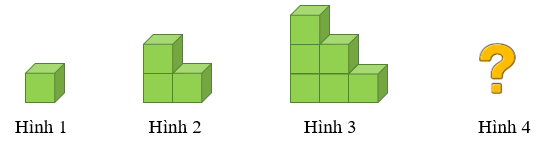  Điền số thích hợp vào ô trống  Hình 1    Hình 2   Hình 3      Hình 4Hình 4 có …… khối lập phương (ảnh 1)