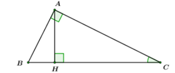 Tính các cạnh AB, AC, BC, HB, HC. (ảnh 1)