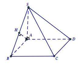 Tính thể tích của khối chóp. (ảnh 1)