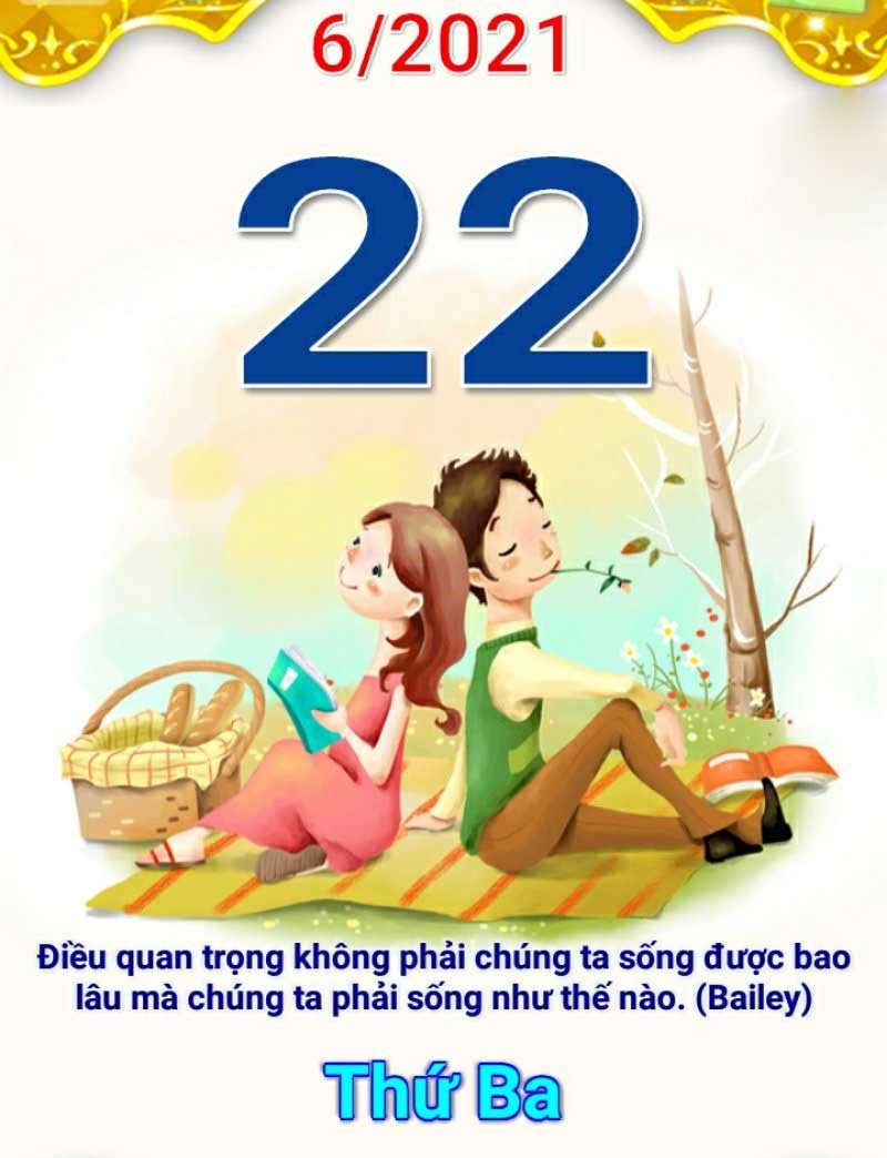 Hôm nay là thứ …. ngày … tháng … năm 2021. (ảnh 1)