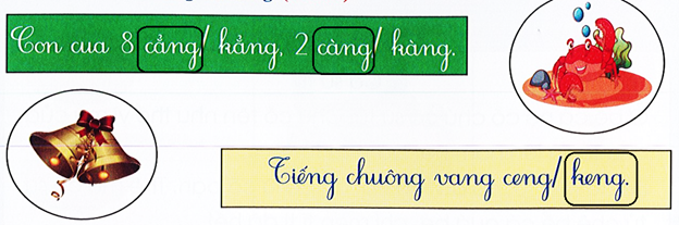 II. Viết (5 điểm) Bài 1. Khoanh vào tiếng viết đúng (1 điểm) (ảnh 2)