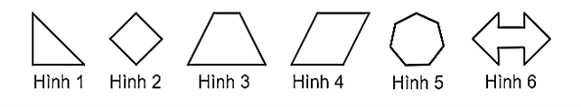 a) Những hình có cặp cạnh song song là: ………………………………………………. (ảnh 1)