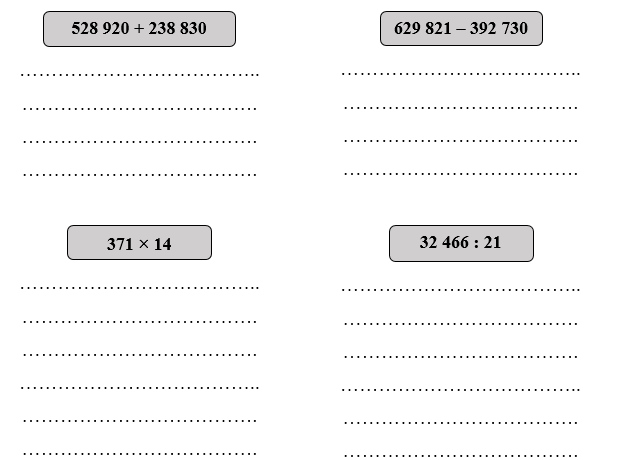Đặt tính rồi tính: 528 920 + 238 830 (ảnh 1)