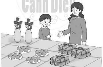 Xem tranh rồi viết một tình huống có phép nhân: (ảnh 1)