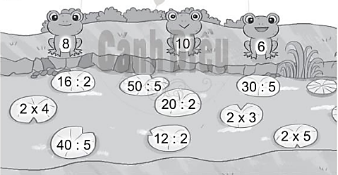 Nối mỗi phép tính với kết quả thích hợp: (ảnh 1)
