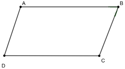 cho hình bình hành abcd. biết rằng cos bad = 1/3 (ảnh 1)