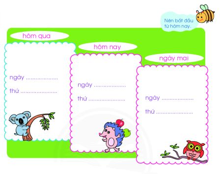 Lịch vui của em. Em có biết thứ, ngày của mỗi từ lịch sau không? (ảnh 1)
