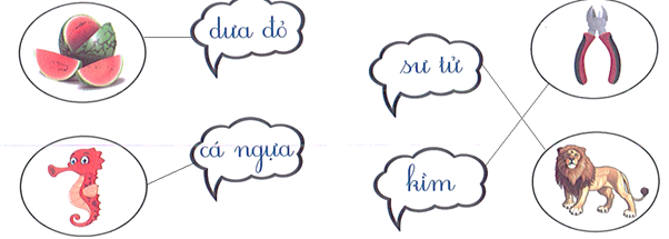 II. Viết. (5 điểm) Bài 1. Nối: (2 điểm) (ảnh 2)